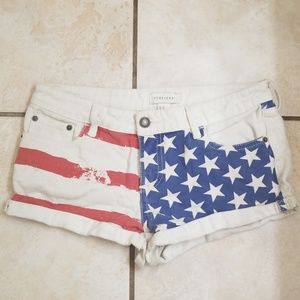 American flag shorts